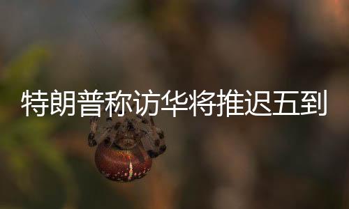 特朗普稱訪華將推遲五到六周，中方回應