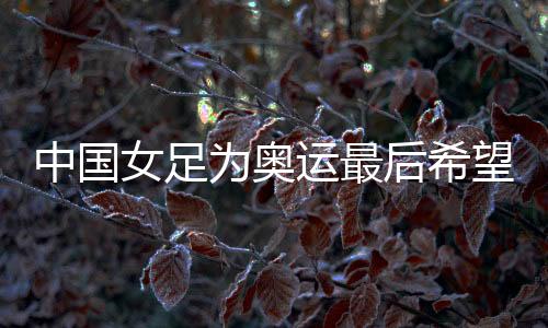 中國女足為奧運最后希望而戰，遭遇韓國隊勝率幾何？