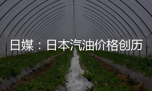 日媒：日本汽油價格創歷史新高，已連續5周上漲