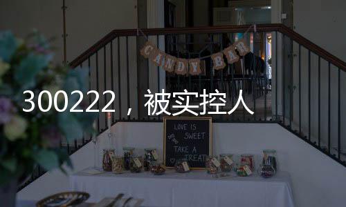 300222，被實控人高位套現2.5億元，此前股價翻倍！募投項目實施地點“上海合肥來回換”？