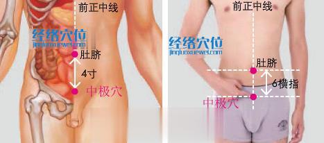 中極穴位位置圖