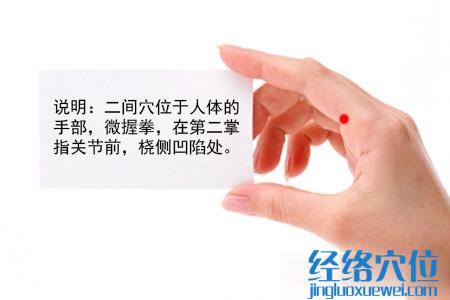 二間穴位位置圖