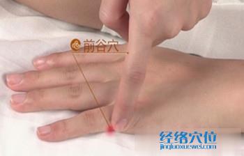 前谷穴的準(zhǔn)確位置圖