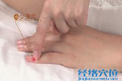少澤穴位位置圖