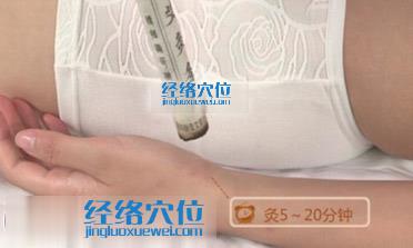  艾灸太淵穴