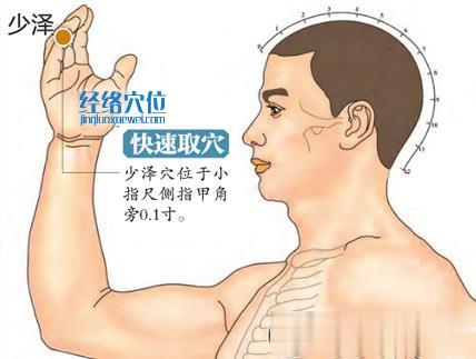 圖解少澤穴的準(zhǔn)確位置圖