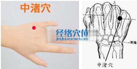 中渚穴的位置圖