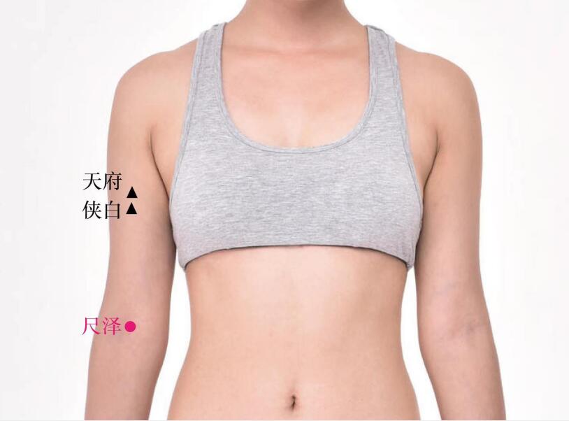 尺澤的準確位置圖及功效視頻位位置圖