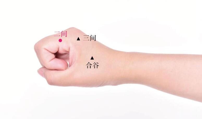 二間穴的準(zhǔn)確位置圖及功效視頻位位置圖