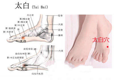 太白穴位位置圖