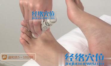 艾灸內(nèi)庭穴