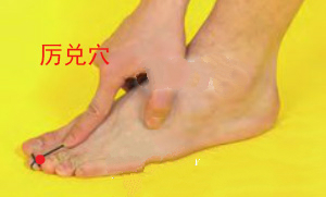 厲兌穴的準確位置圖