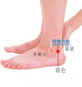 昆侖穴位位置圖