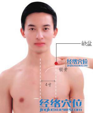 缺盆穴的準確位置圖