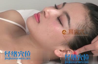 耳尖穴位位置圖