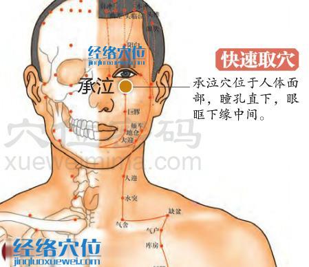 承泣穴的準(zhǔn)確位置圖