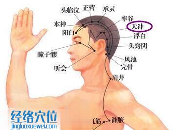 天沖穴位圖
