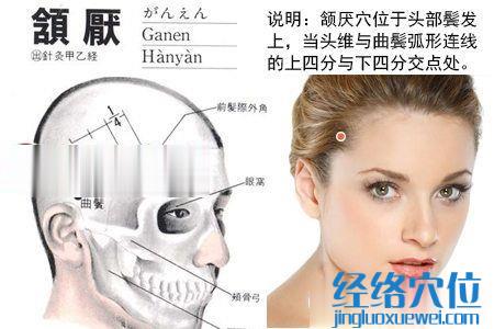 頷厭穴位圖