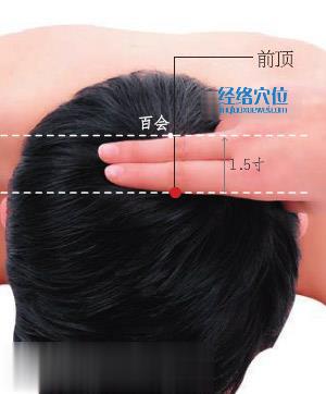 前頂穴位位置圖