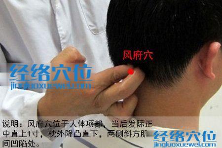 風府穴的位置