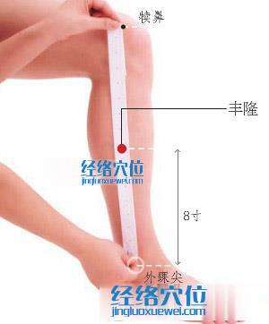 高清圖解豐隆穴的位置