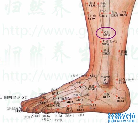 光明穴位位置圖