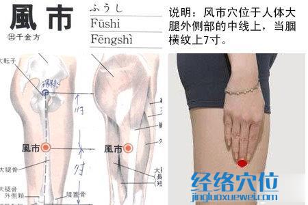 風(fēng)市穴位位置圖