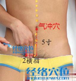 氣沖穴的位置