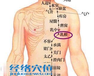 乳根穴位圖