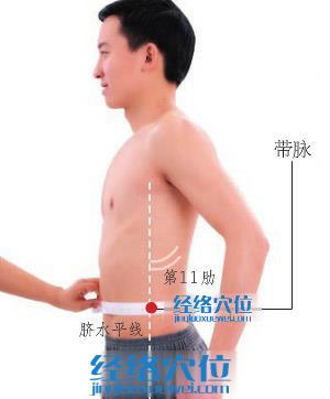 帶脈穴位位置圖