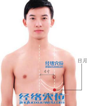 日月穴的準確位置圖