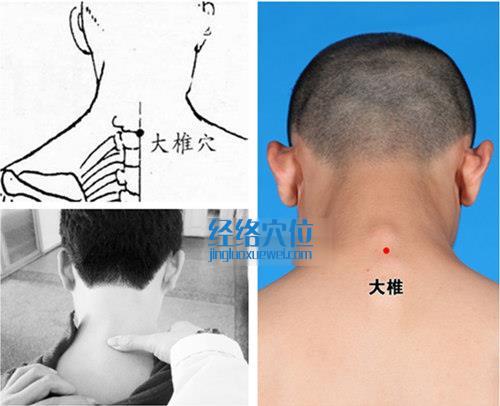 大椎穴位位置圖