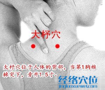 大杼穴位位置圖
