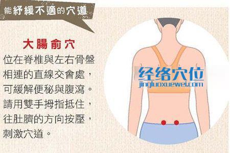 大腸俞穴的位置圖