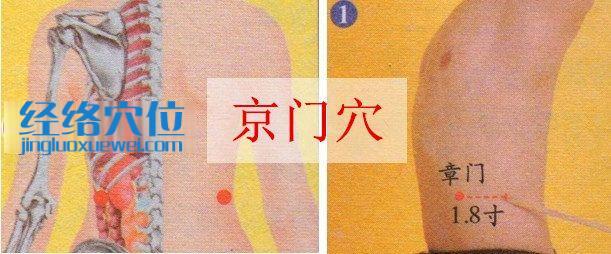 京門穴的位置圖