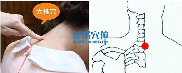 大椎穴的位置圖
