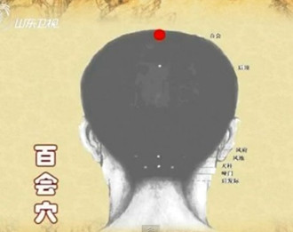 治療頭痛的穴位：百會(huì)穴