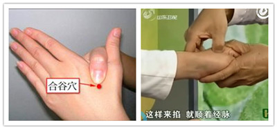 治療下牙齒疼痛的特效穴：合谷穴的位置