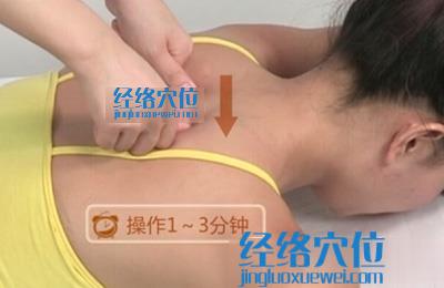 屈拇指點法的按摩手法圖