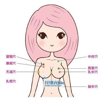 豐胸穴位
