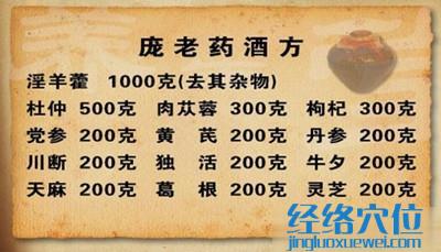 龐老的補(bǔ)腎藥酒制作方法